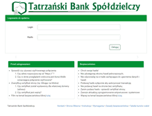 Tablet Screenshot of ebank.tatrzanskibs.pl